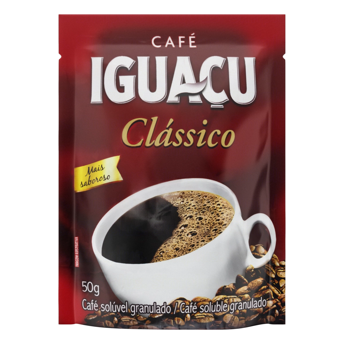 Café Solúvel Granulado Clássico Iguaçu Sachê 50g