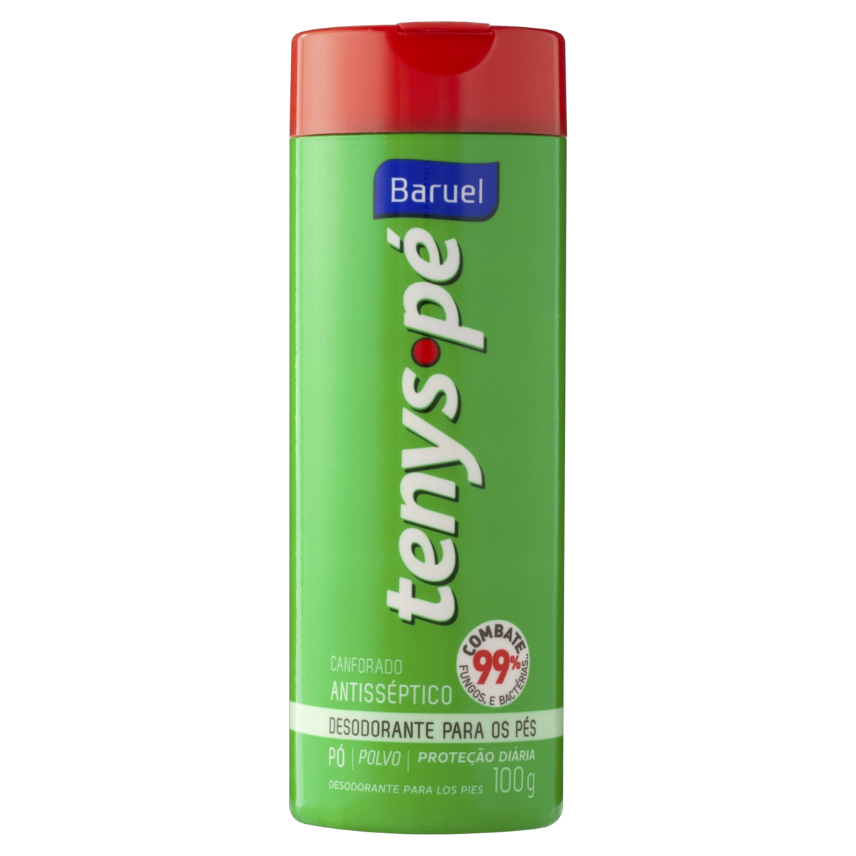 Talco Antisséptico Tenys Pé Baruel Canforado
