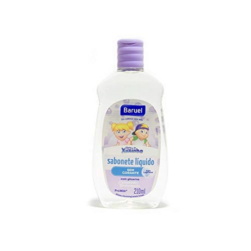 Sabonete Infantil Líquido De Glicerina Turma Da Xuxinha Baruel Sem Corante Frasco 210ml