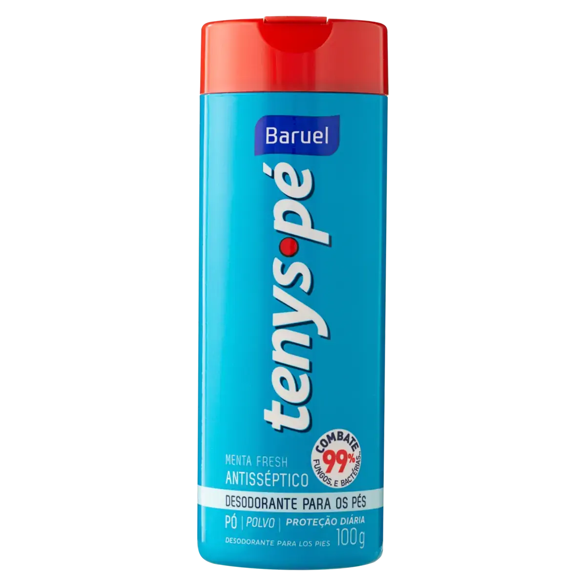 Talco Antisséptico Tenys Pé Baruel Original