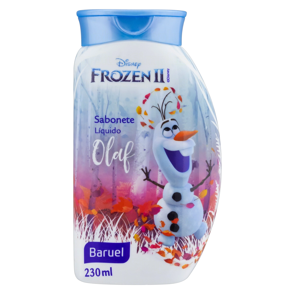 Sabonete Infantil Líquido Olaf Frozen Ii Baruel Frasco 230ml