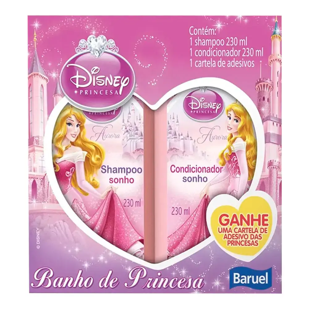 Kit Shampoo Cd Disney Baruel Aurora