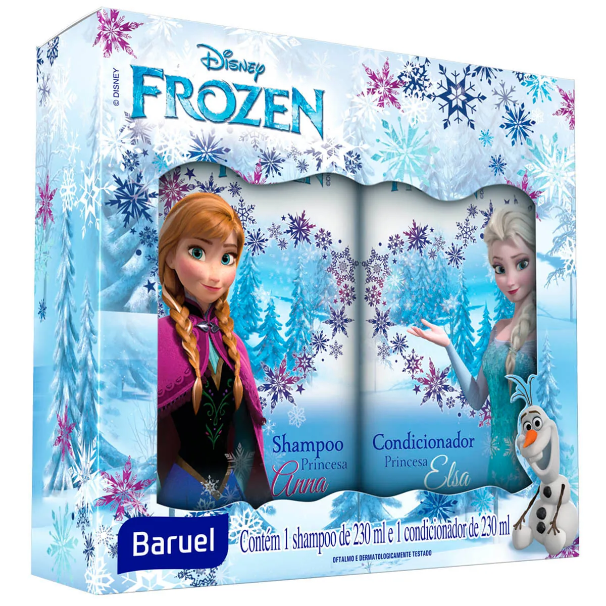 Kit Shampoo Condicionador Infantil Frozen Ii Baruel 230ml Cada