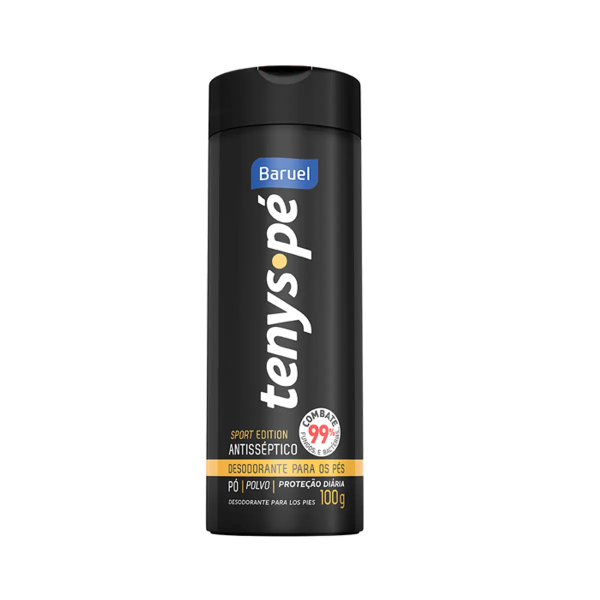 Desodorante para os Pés em Pó Baruel Tenys Pé Sport Edition Frasco 100g