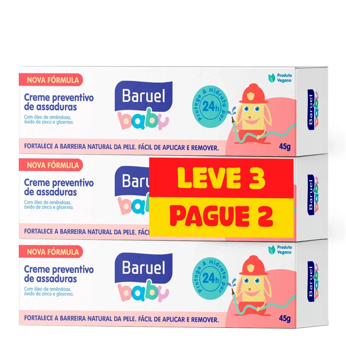 Creme Preventivo De Assaduras Baruel Baby Kit Leve 3 Pague 2 Baruel Baby 45g Cada