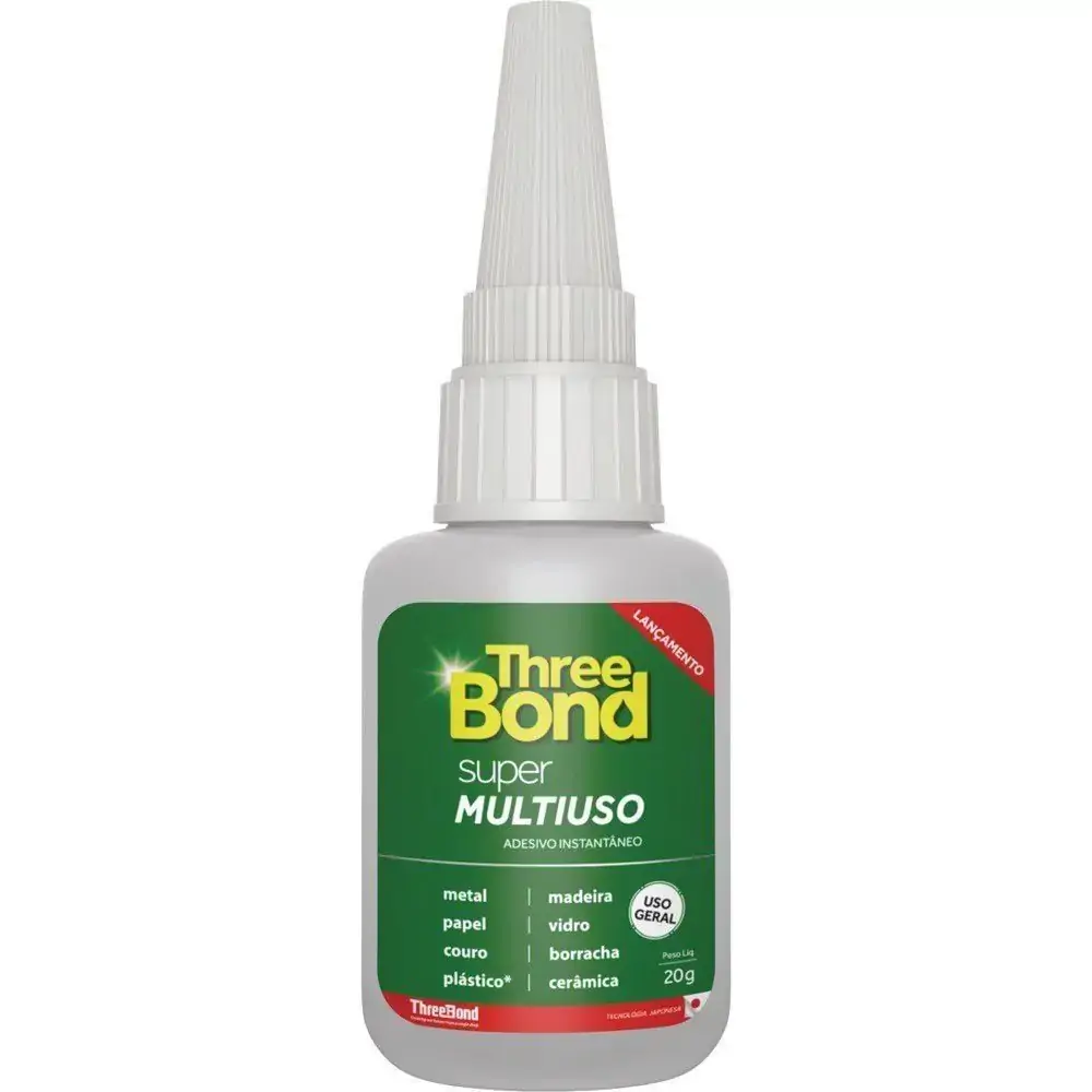 Adesivo Instantâneo Multiuso Three Bond Super Tubo 20g