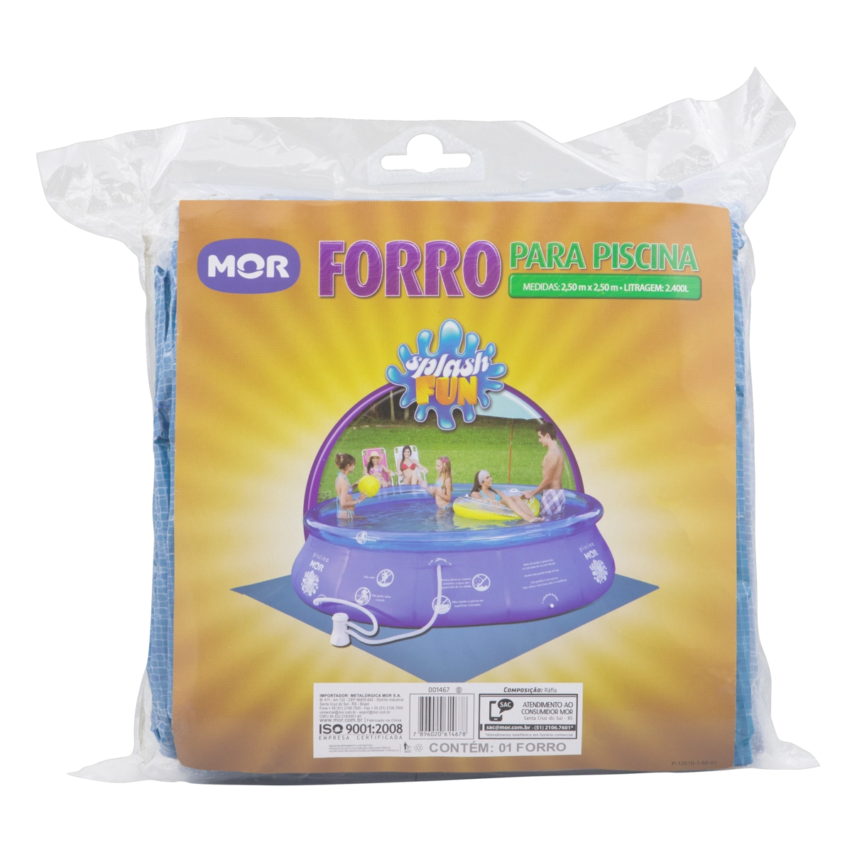 FORRO PARA PISCINA REDONDA INFLÁVEL 2400 LITROS MOR