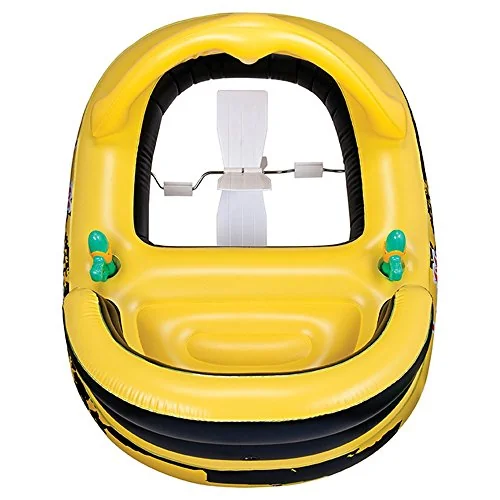 Bote Inflável Pedalinho 2 Pistolas Lançadora água Brinquedo Boia Piscina Mr8 1830