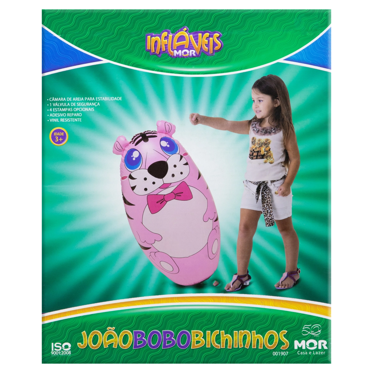 João Bobo Bichinhos Mor 88cm