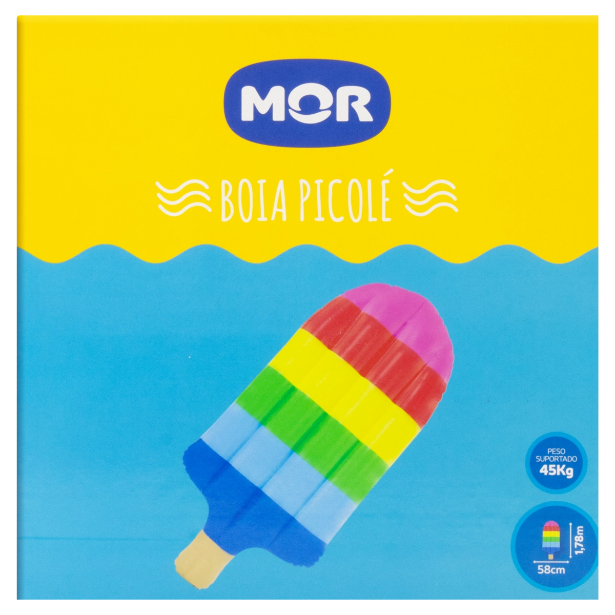 Boia Inflável Picolé Mor 58cm X 1,78m Caixa