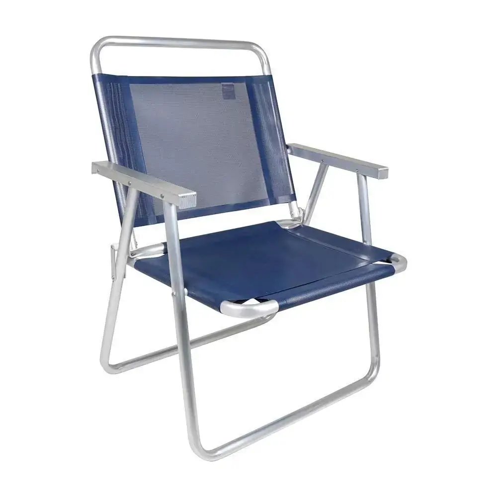 Cadeira Oversize Alumínio Azul