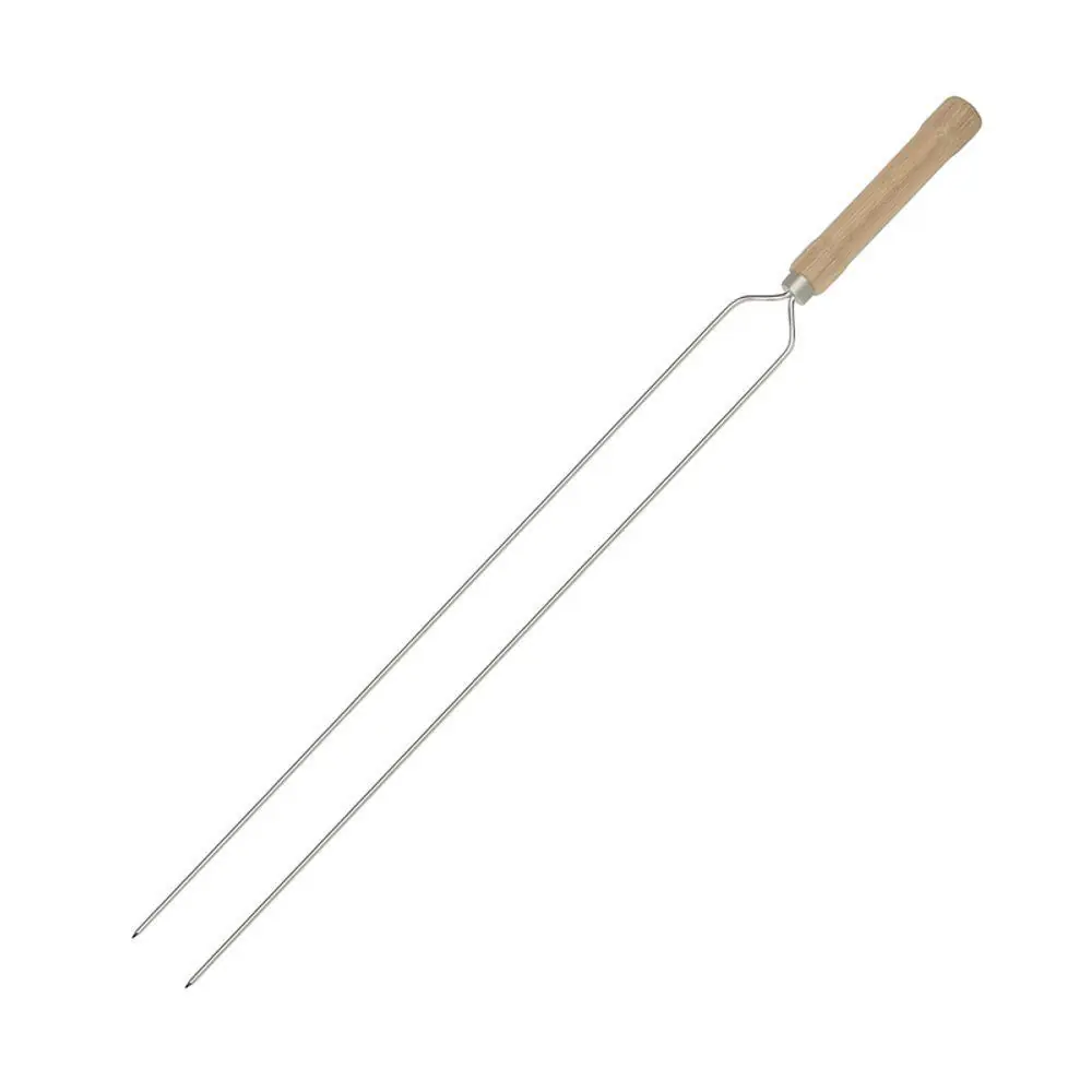 Espeto Duplo Aço Mor 65cm
