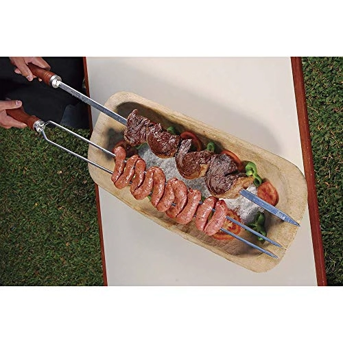 Espeto Alumínio Simples para Churrasco 90cm