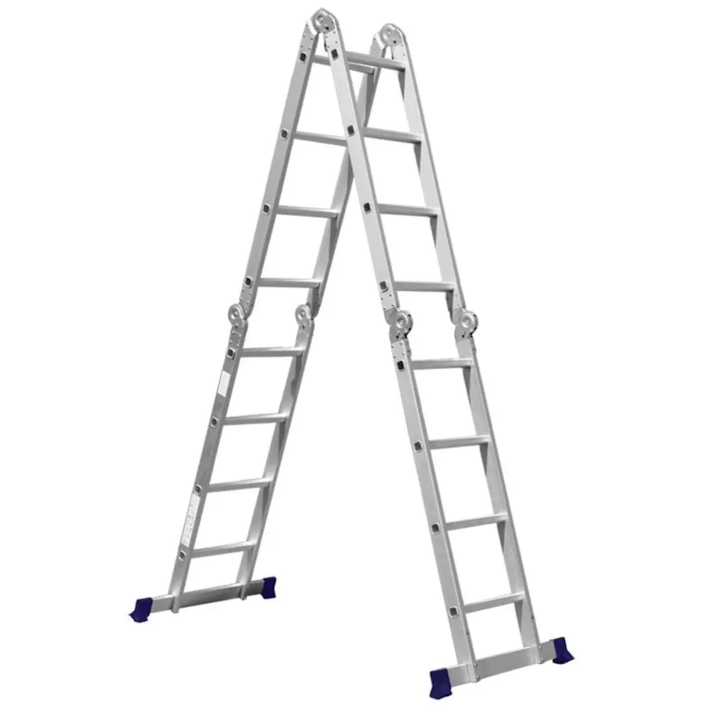 Escada Multifuncional Com Plataforma 4x4 16 Degraus