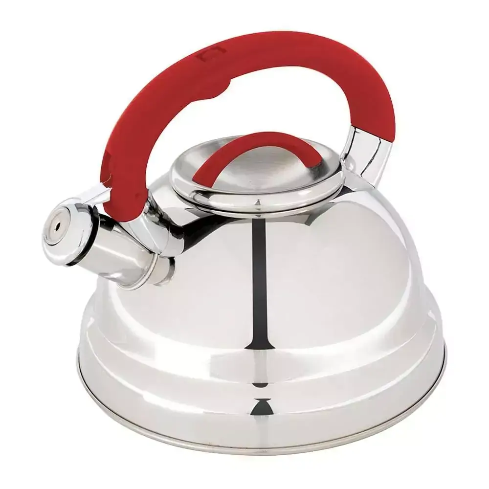 CHALEIRA FUNDO TRIPLO AÇO INOX DILETTA 3 LT VERMELHA MOR