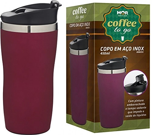 Copo Aço Inox 450ml Coffee To Go
