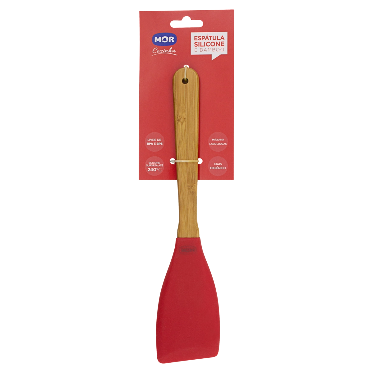 Espátula Silicone e Bamboo Mor