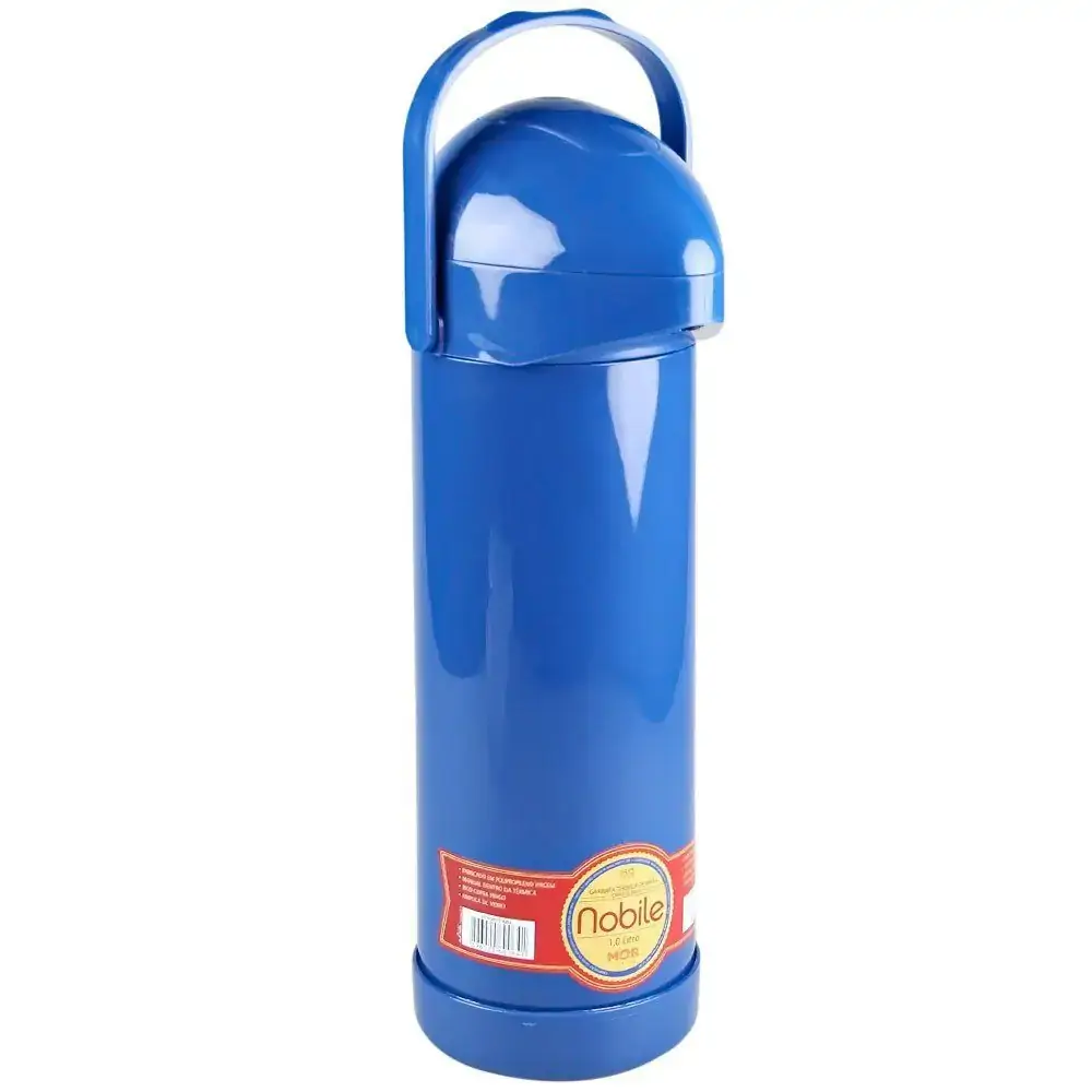Garrafa Termica Pressao Nobile 1lt Azul