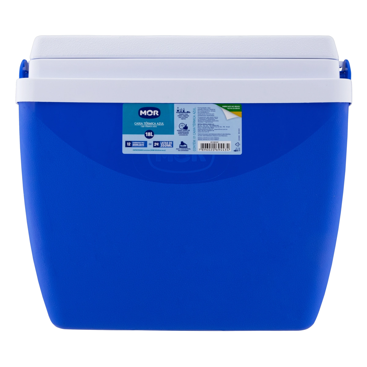 Caixa Térmica Azul Mor 18l