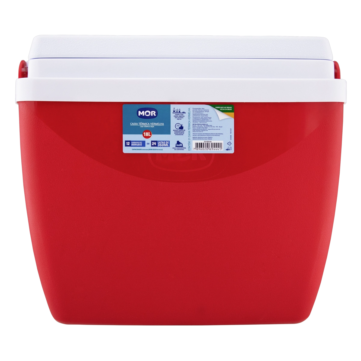 Caixa Térmica Vermelha Mor 18l