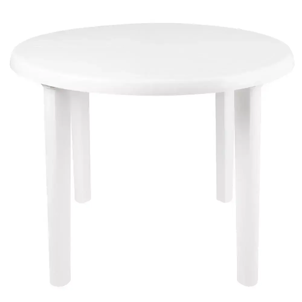 Mesa Plástica Redonda Desmontável Mor