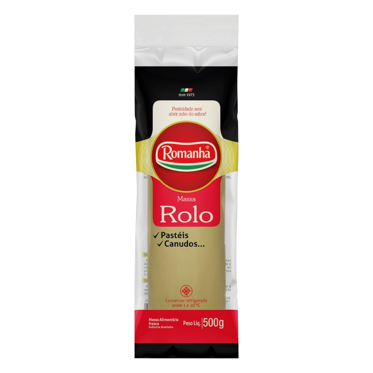Massa Rolo Romanha Pacote 500g