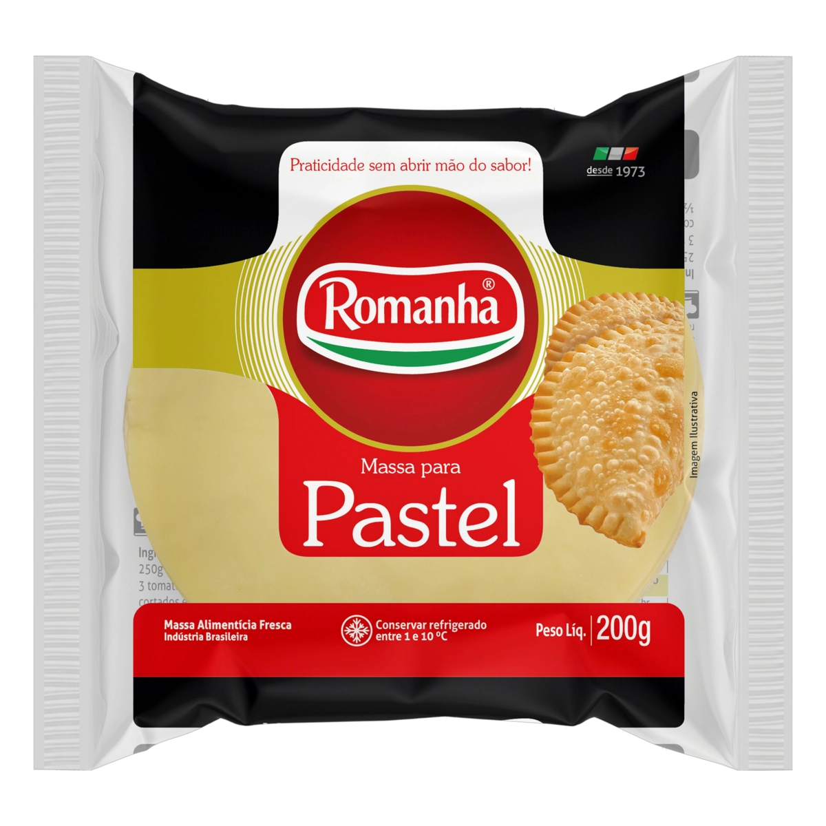 Massa Para Pastel Romanha Médio Pacote 200g