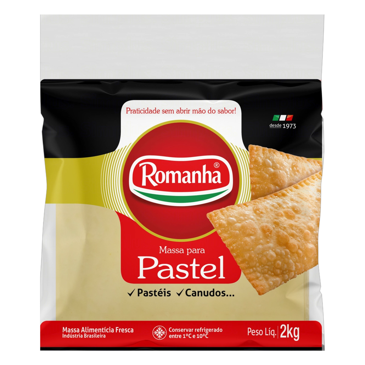 Massa Para Pastel Romanha Pacote 2kg