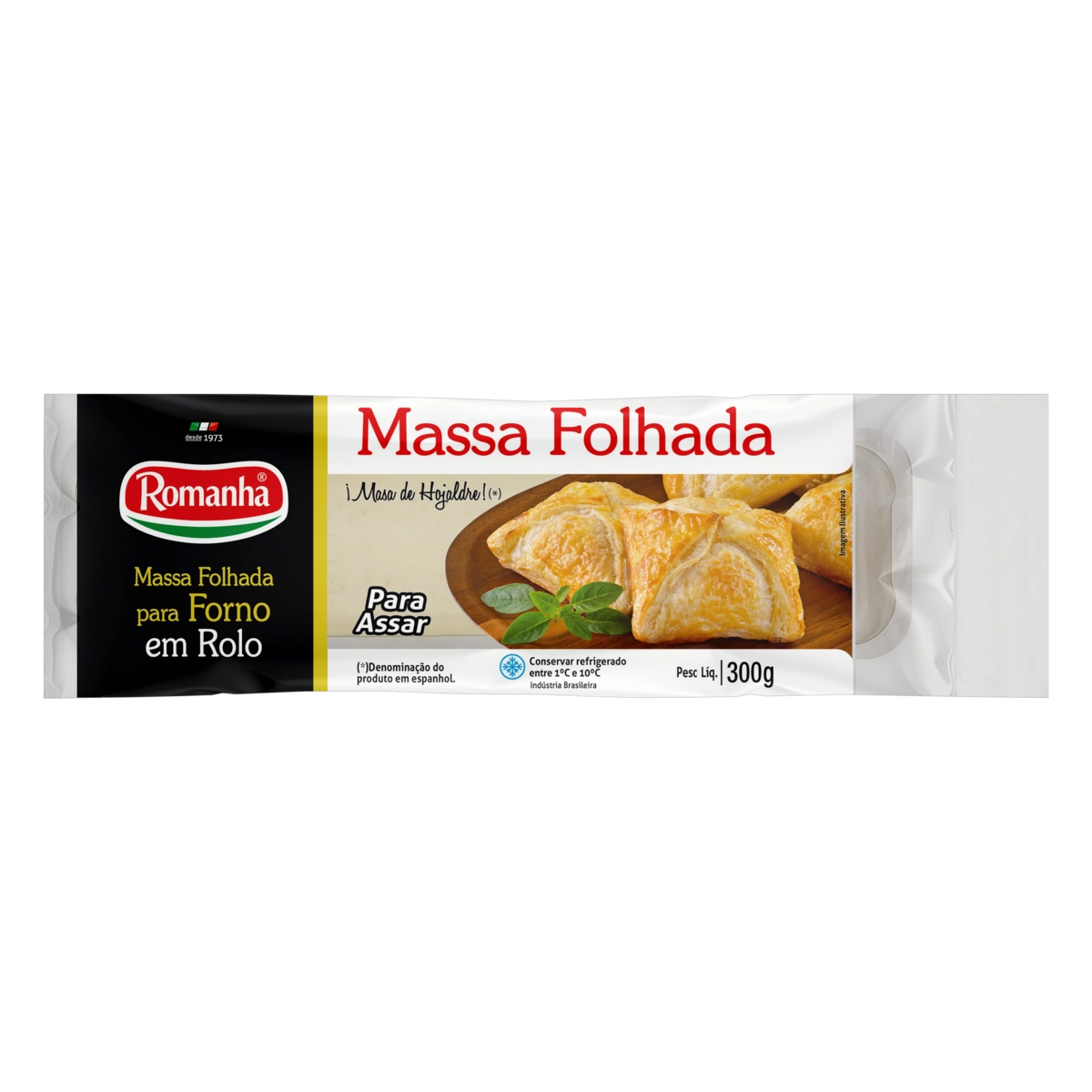 Massa Folhada Em Rolo Romanha Pacote 300g