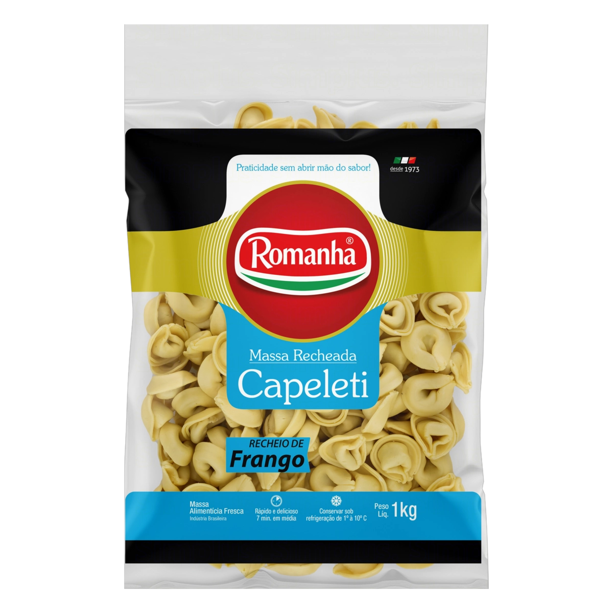 Capeletti Recheio Frango Romanha Pacote 1kg