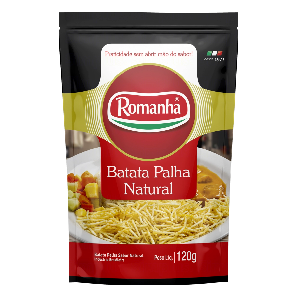 Batata Palha Natural Romanha Sachê 120g