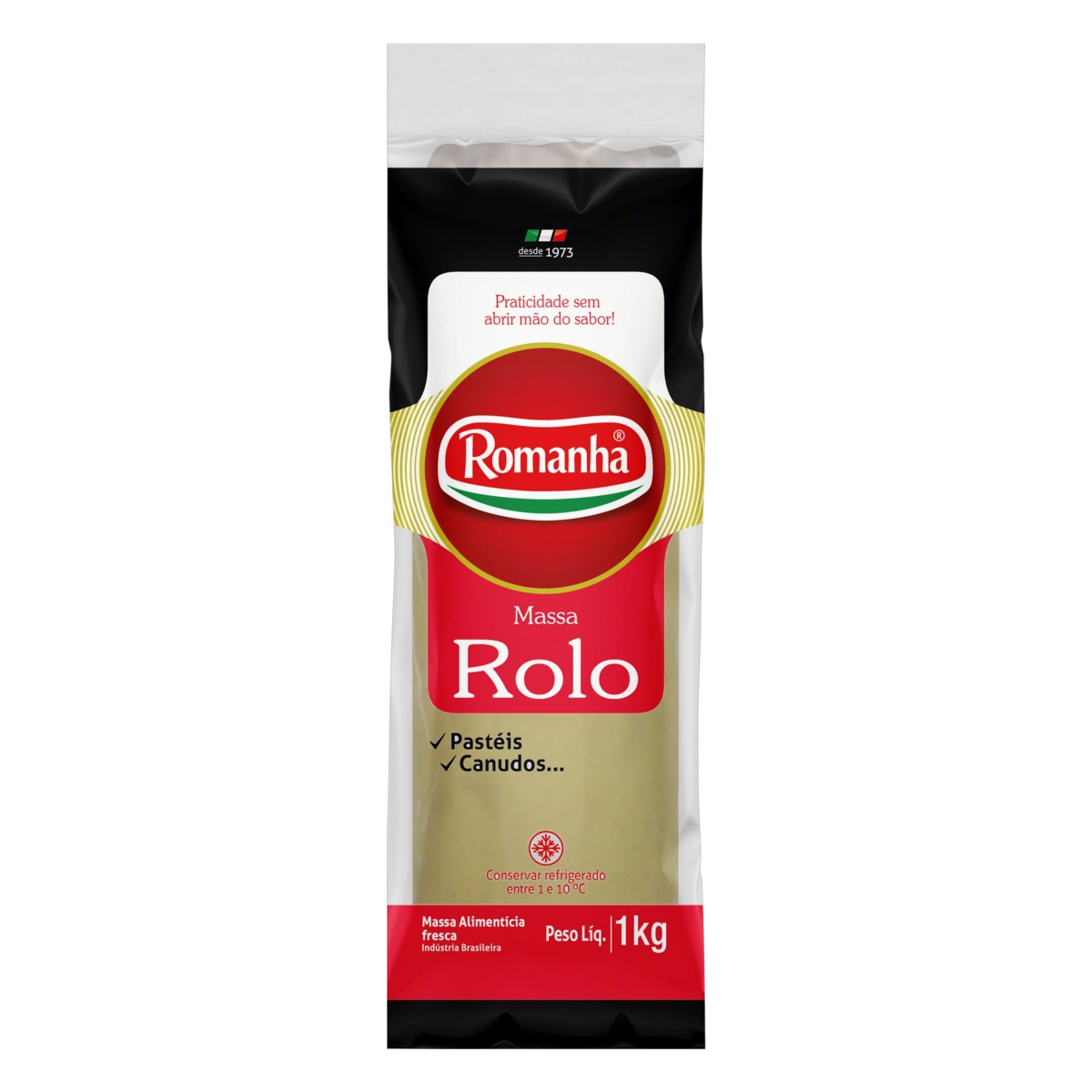 Massa Rolo Romanha Pacote 1kg