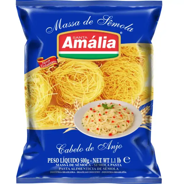 Macarrão Amalia Semola 500gr Cabelo De Anjo