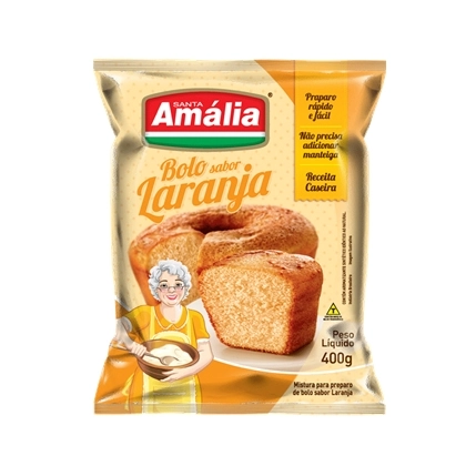 Mistura Para Bolo Santa Amália Laranja