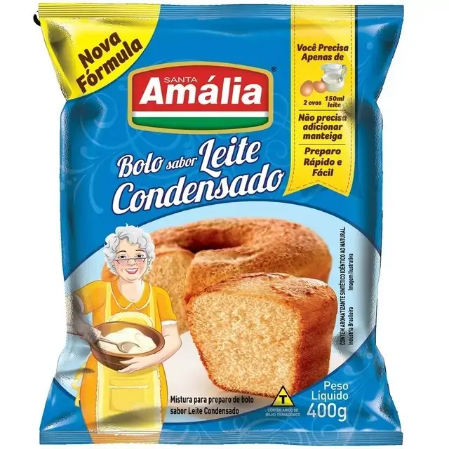 Mist Bolo Leite Condicionador. Econ S.amalia Fd C/ 12 Unidade