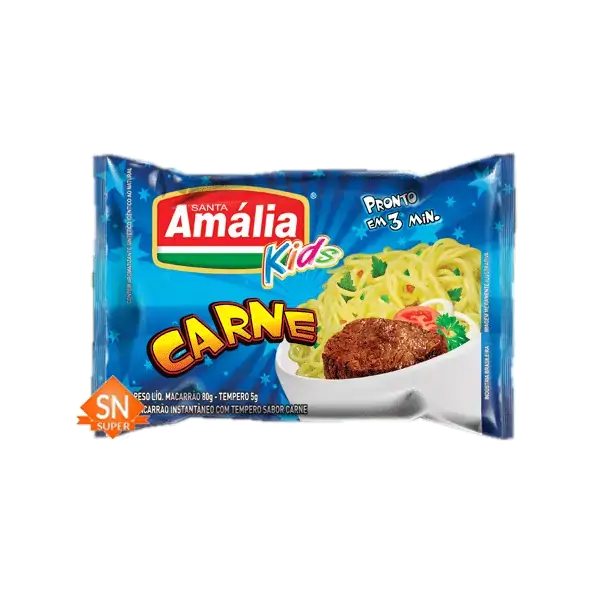 Macarrão Amalia Inst 80gr Carne