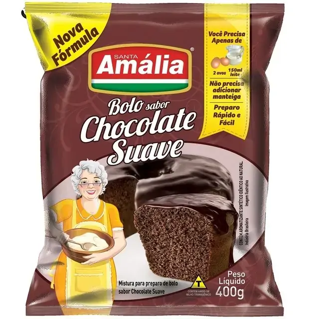 Mistura Bolo Santa Amalia 400g Chocolate Suave