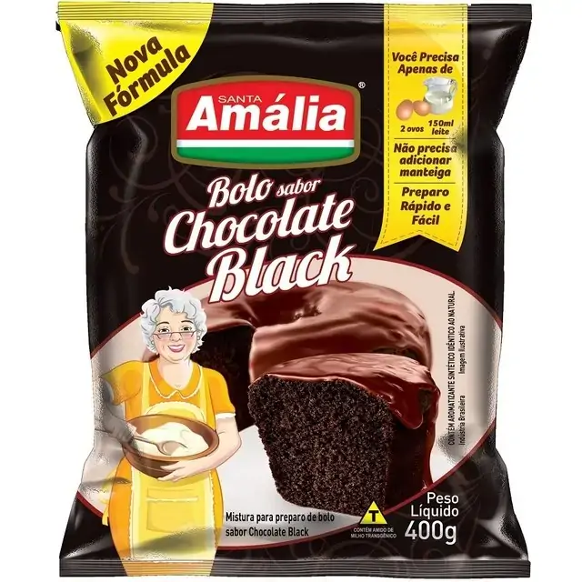 Mistura Bolo Santa Amalia Chocolate Black 400g