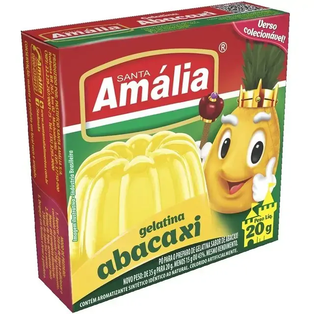 Gelatina Sta Amalia Abacaxi 20g