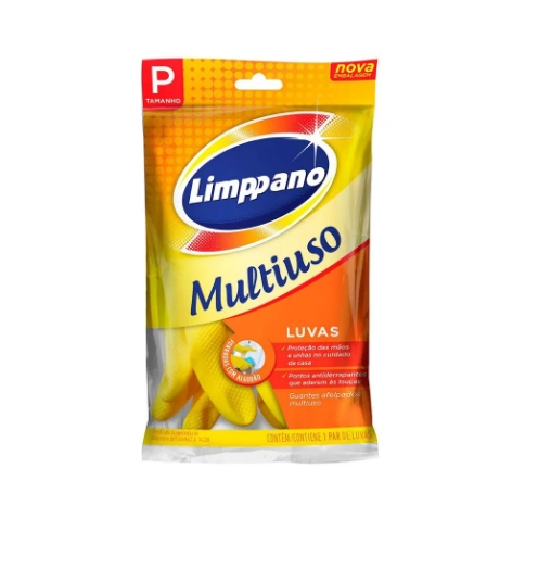 Luva Multiuso Amarela Limppano P