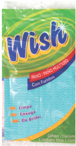 Pano Wish Multiuso Azul C/5