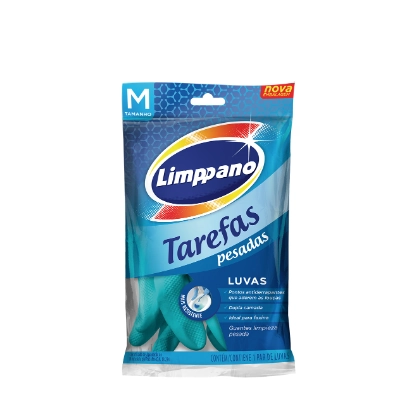 Luva Para Tarefas Pesadas Azul Limppano M