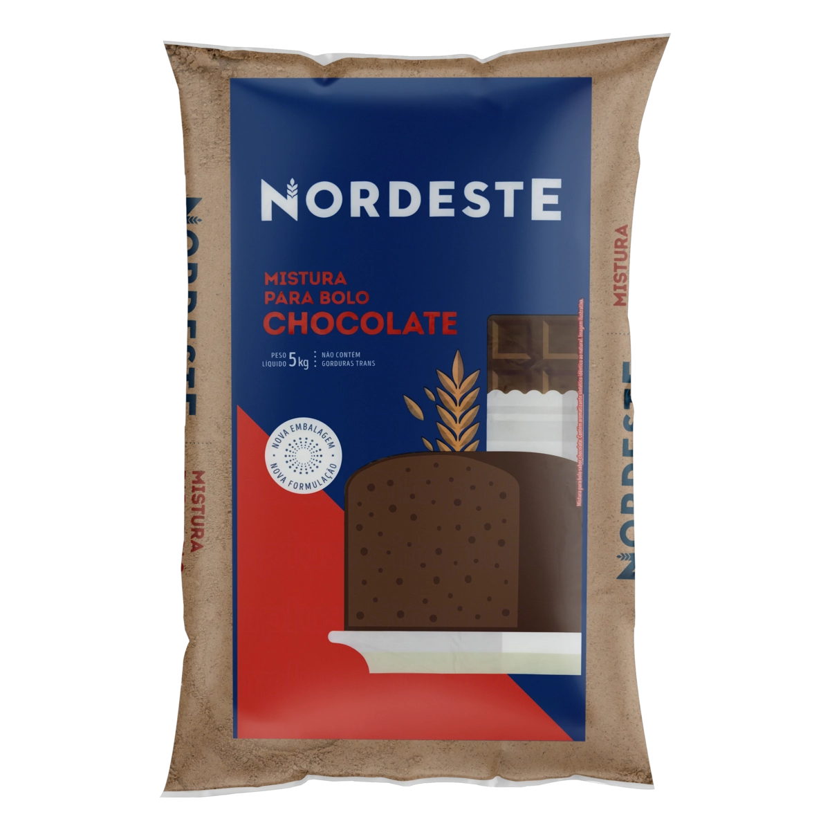 Mistura Para Bolo Chocolate Nordeste Pacote 5kg