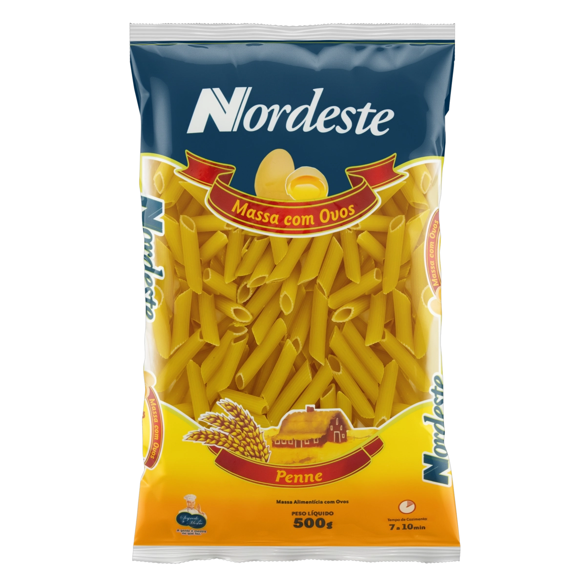 Macarrão Com Ovos Penne Nordeste Pacote 500g