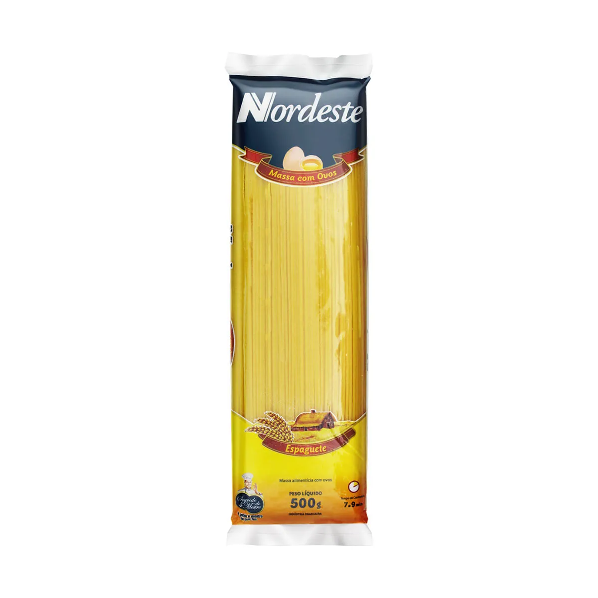 Macarrão Com Ovos Espaguete Nordeste Pacote 500g