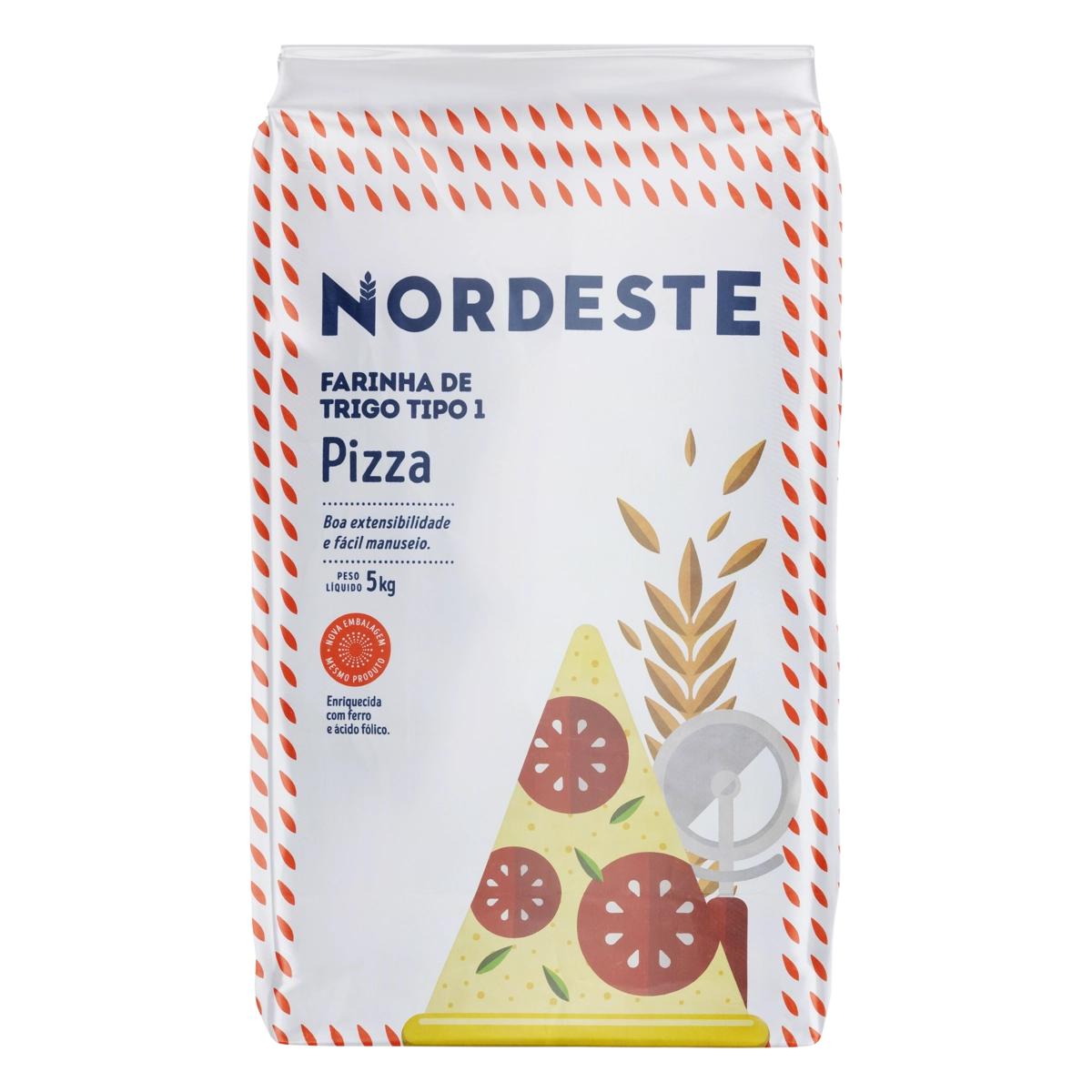 Farinha De Trigo Tipo 1 Para Pizza Nordeste Pacote 5kg
