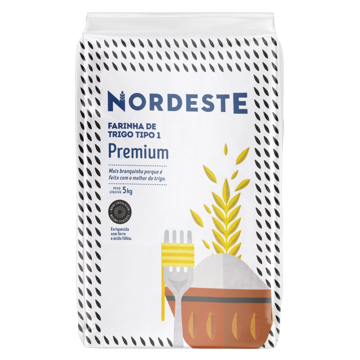 Farinha De Trigo Tipo 1 Nordeste Premium Pacote 5kg