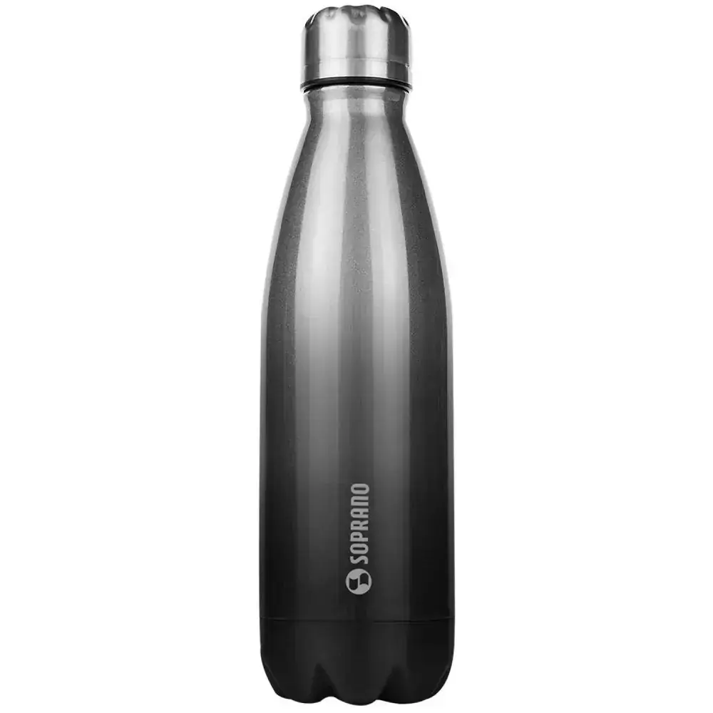 Garrafinha 600ml Aço Inox Squeeze Urbana Soprano Garrafa Gym