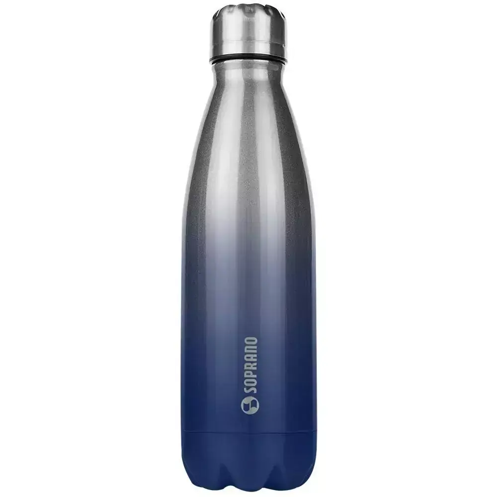 Garrafinha 600ml Aço Inox Squeeze Urbana Soprano Garrafa Gym