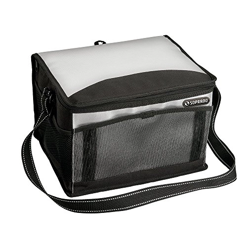 Bolsa Térmica Preta 12 Litros Tropical Regulável Verão Praia